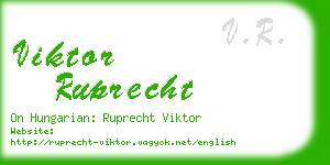viktor ruprecht business card